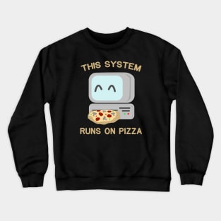 Computer Pizza Crewneck Sweatshirt